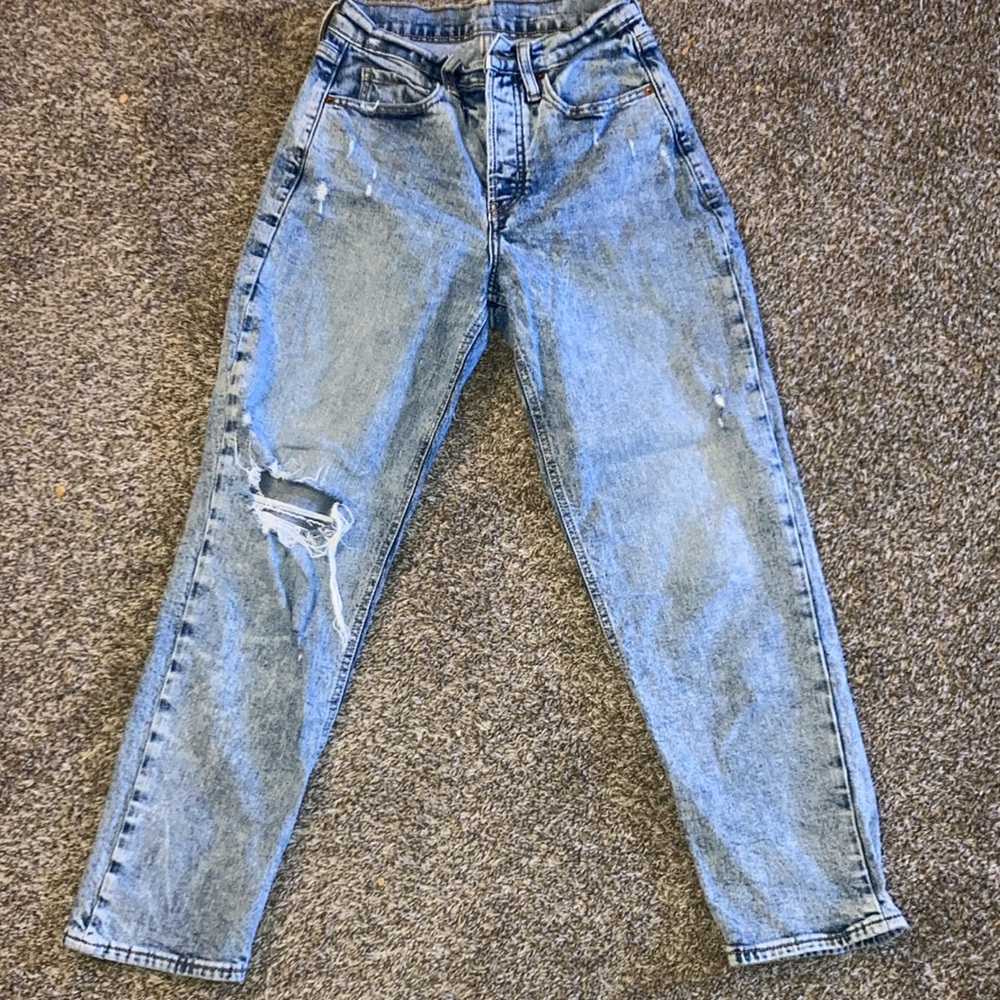 Old Navy Extra High Rise Straight Jeans